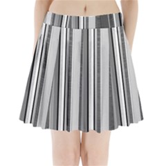 Shades Of Grey Wood And Metal Pleated Mini Skirt by FunnyCow