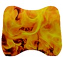 Fire And Flames Velour Head Support Cushion View1