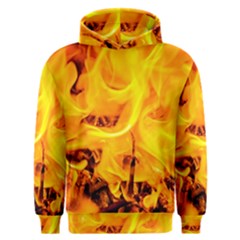 Fire And Flames Men s Overhead Hoodie by FunnyCow