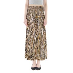 Dry Hay Texture Full Length Maxi Skirt by FunnyCow