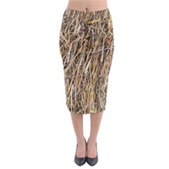 Dry Hay Texture Midi Pencil Skirt by FunnyCow