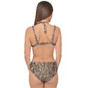 Dry Hay Texture Double Strap Halter Bikini Set View2