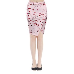 Love Is In The Air Midi Wrap Pencil Skirt by FunnyCow