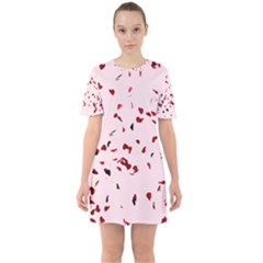 Love Is In The Air Sixties Short Sleeve Mini Dress by FunnyCow