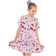 Love Is In The Air Kids  Short Sleeve Shirt Dress by FunnyCow