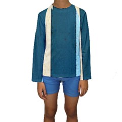 Flat Angle Kids  Long Sleeve Swimwear by FunnyCow