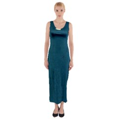 Flat Angle Fitted Maxi Dress by FunnyCow