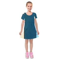 Flat Angle Kids  Short Sleeve Velvet Dress by FunnyCow