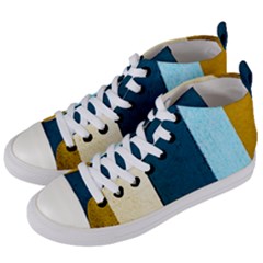 Flat Angle Women s Mid-top Canvas Sneakers by FunnyCow