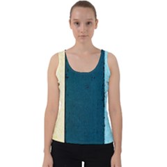 Flat Angle Velvet Tank Top by FunnyCow