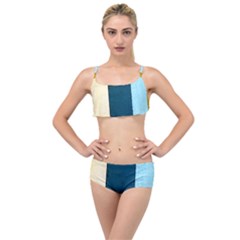 Flat Angle Layered Top Bikini Set by FunnyCow