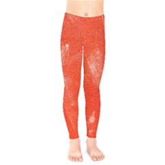 Grunge Red Tarpaulin Texture Kids  Legging by FunnyCow