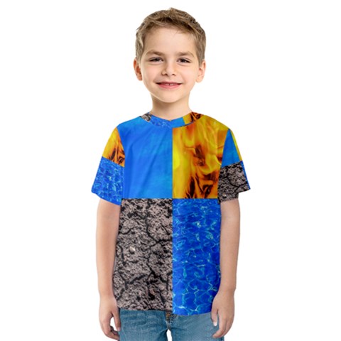 The Fifth Inside Funny Pattern Kids  Sport Mesh Tee by FunnyCow