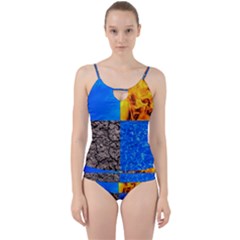 The Fifth Inside Funny Pattern Cut Out Top Tankini Set by FunnyCow