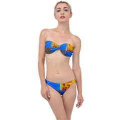 The Fifth Inside Funny Pattern Classic Bandeau Bikini Set by FunnyCow