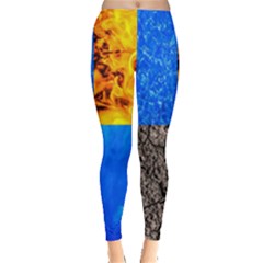 The Fifth Inside Vertical Pattern Leggings  by FunnyCow