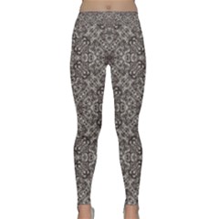 Luxury Modern Baroque Pattern Classic Yoga Leggings by dflcprints