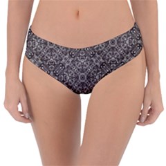 Luxury Modern Baroque Pattern Reversible Classic Bikini Bottoms by dflcprints