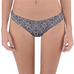 Luxury Modern Baroque Pattern Reversible Hipster Bikini Bottoms by dflcprints