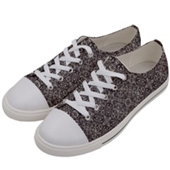 Luxury Modern Baroque Pattern Women s Low Top Canvas Sneakers by dflcprints