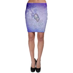 Wonderful Butterlies With Flowers Bodycon Skirt by FantasyWorld7