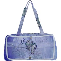 Wonderful Butterlies With Flowers Multi Function Bag	