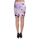 Pink Sakura Purple Background Bodycon Skirt View2