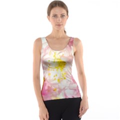 Pink Flowering Almond Flowers Tank Top by FunnyCow