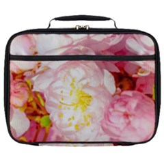 Pink Flowering Almond Flowers Full Print Lunch Bag by FunnyCow