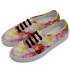 Pink Flowering Almond Flowers Men s Classic Low Top Sneakers by FunnyCow