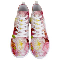 Pink Flowering Almond Flowers Men s Lightweight High Top Sneakers by FunnyCow