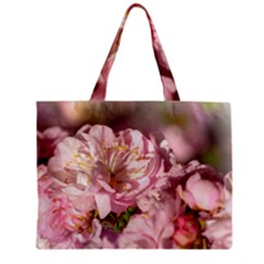 Beautiful Flowering Almond Zipper Mini Tote Bag by FunnyCow