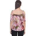 Beautiful Flowering Almond Cutout Shoulder Tee View2