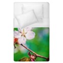 Sakura Flowers On Green Duvet Cover (Single Size) View1