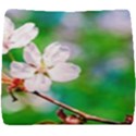 Sakura Flowers On Green Seat Cushion View1