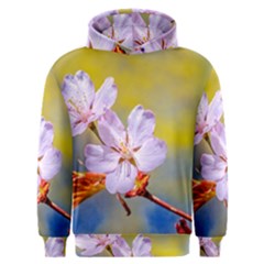 Sakura Flowers On Yellow Men s Overhead Hoodie