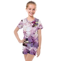 Sakura In The Shade Kids  Mesh Tee And Shorts Set