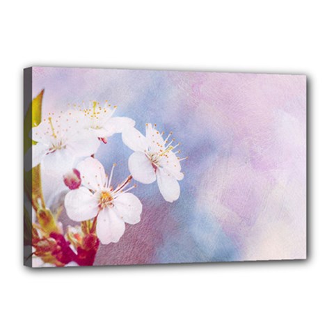 Pink Mist Of Sakura Canvas 18  X 12  by FunnyCow