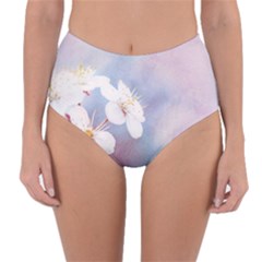 Pink Mist Of Sakura Reversible High-waist Bikini Bottoms by FunnyCow