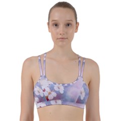 Pink Mist Of Sakura Line Them Up Sports Bra