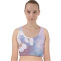 Pink Mist Of Sakura Velvet Racer Back Crop Top View1