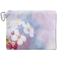 Pink Mist Of Sakura Canvas Cosmetic Bag (xxl) by FunnyCow