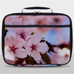 Three Sakura Flowers Full Print Lunch Bag by FunnyCow