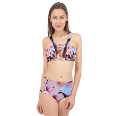 Three Sakura Flowers Cage Up Bikini Set by FunnyCow