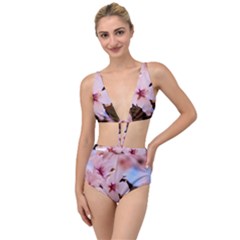 Three Sakura Flowers Tied Up Two Piece Swimsuit by FunnyCow