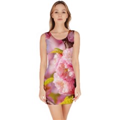 Flowering Almond Flowersg Bodycon Dress by FunnyCow