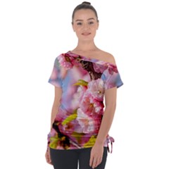 Flowering Almond Flowersg Tie-up Tee