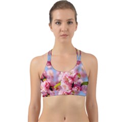 Flowering Almond Flowersg Back Web Sports Bra by FunnyCow