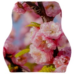 Flowering Almond Flowersg Car Seat Velour Cushion  by FunnyCow