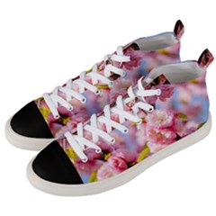 Flowering Almond Flowersg Men s Mid-top Canvas Sneakers by FunnyCow